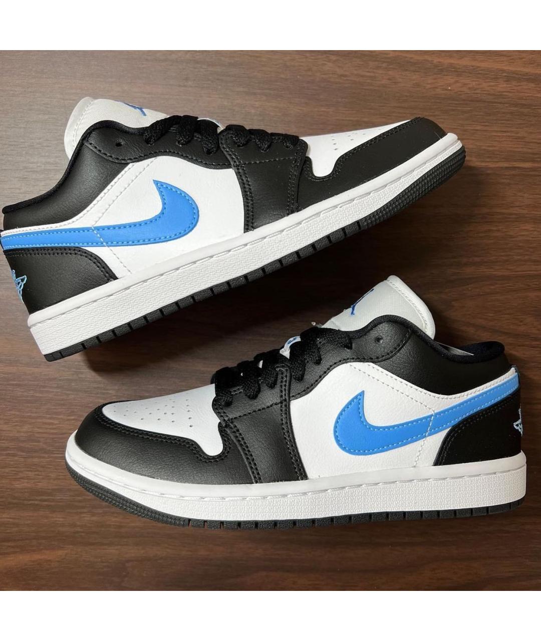 JORDAN Черные кроссовки из искусственной кожи, фото 2