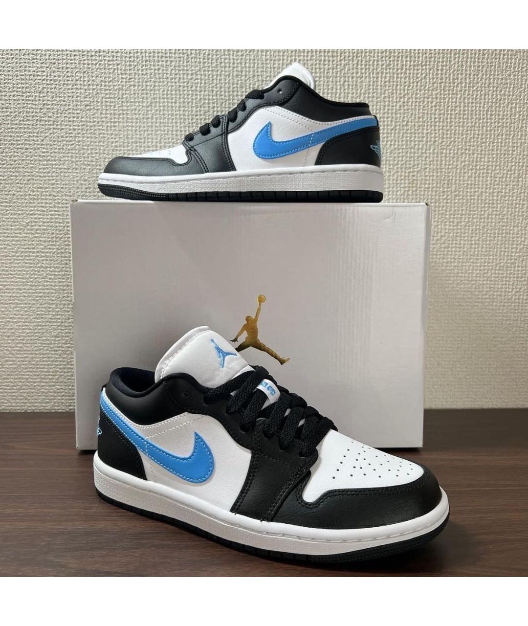 JORDAN Черные кроссовки из искусственной кожи, фото 4