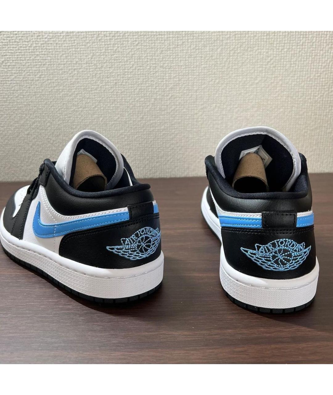 JORDAN Черные кроссовки из искусственной кожи, фото 3