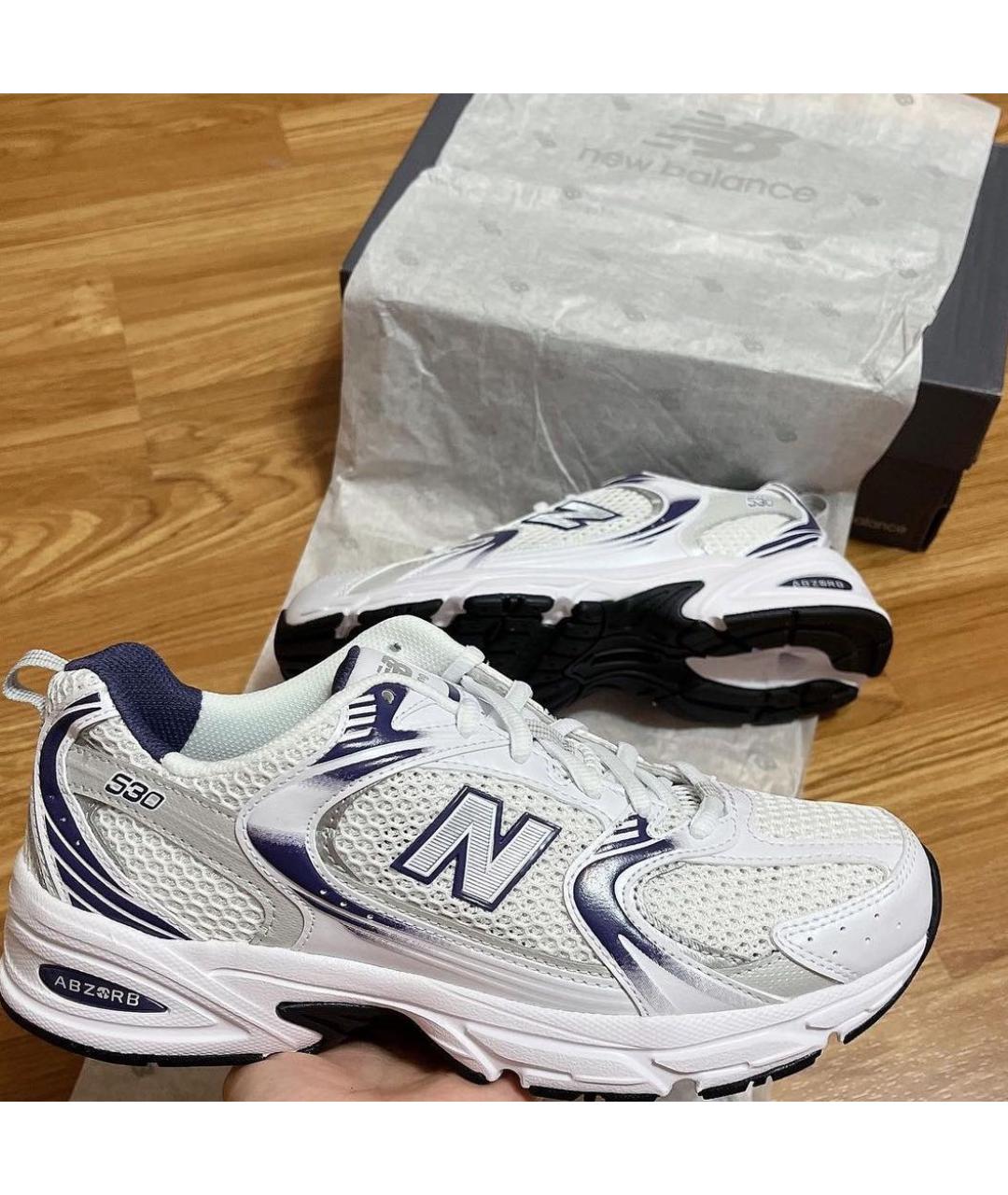 NEW BALANCE Белые кроссовки, фото 4
