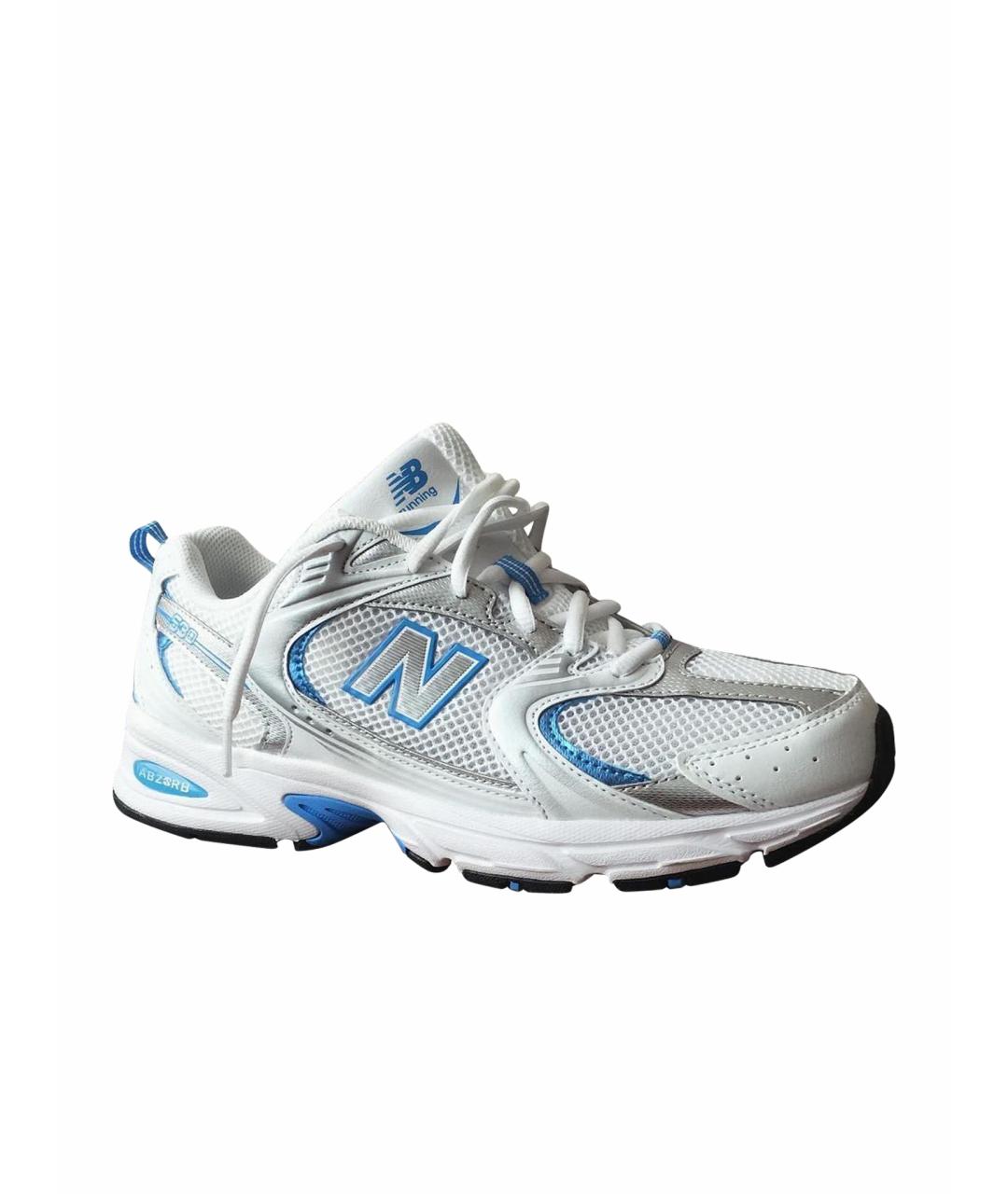 NEW BALANCE Голубые кроссовки из искусственной кожи, фото 1