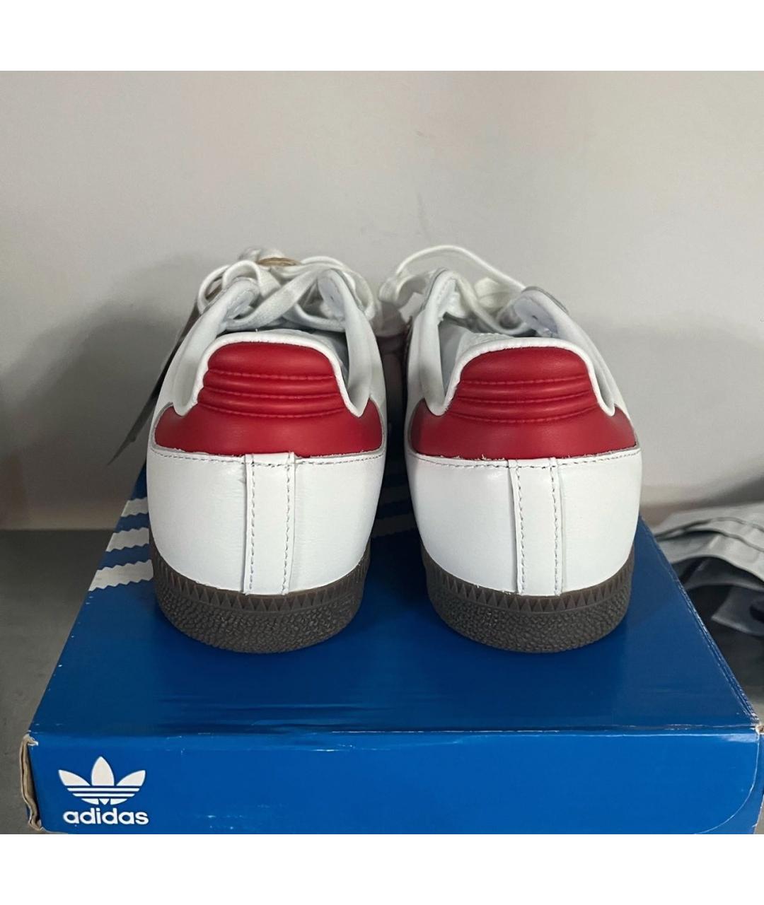 ADIDAS Красные кеды из искусственной кожи, фото 3