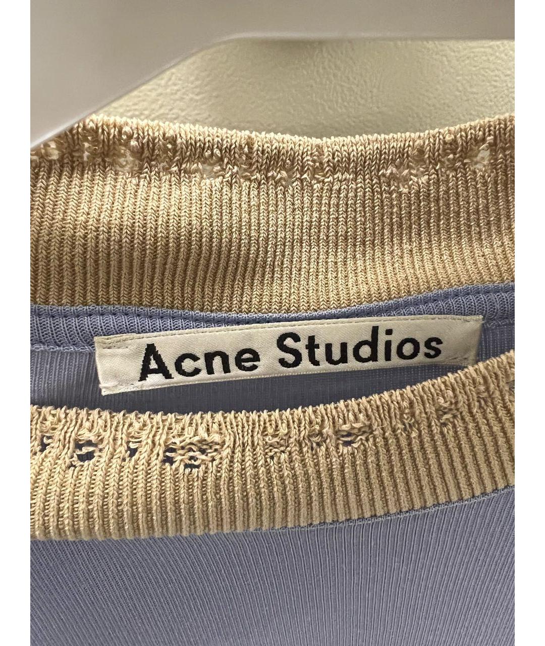 ACNE STUDIOS Голубая футболка, фото 5