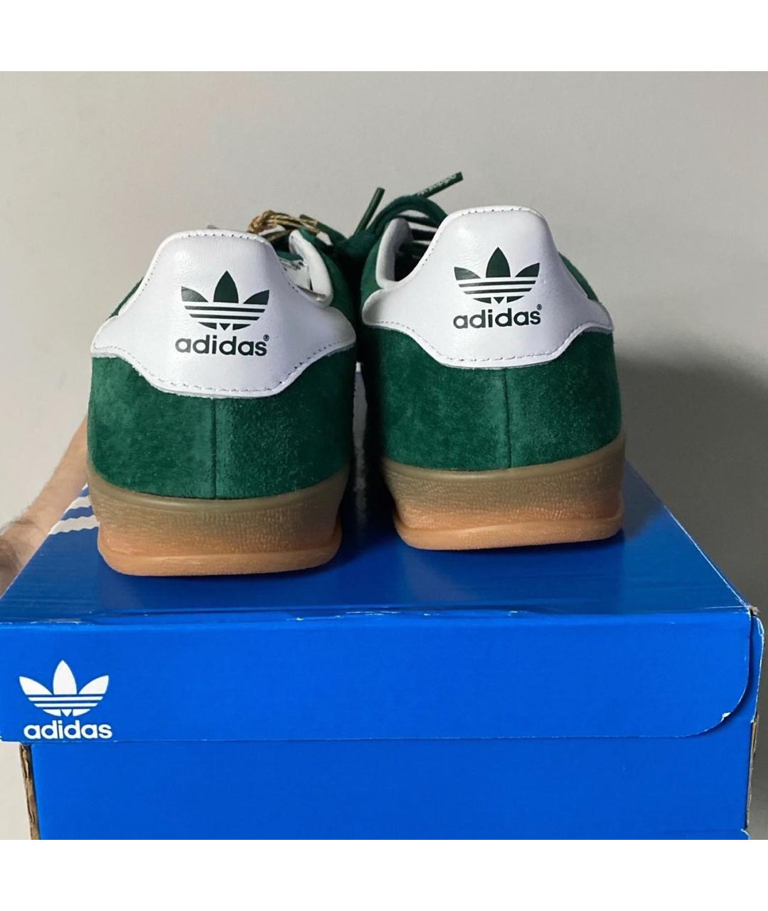 ADIDAS Зеленые замшевые кеды, фото 2