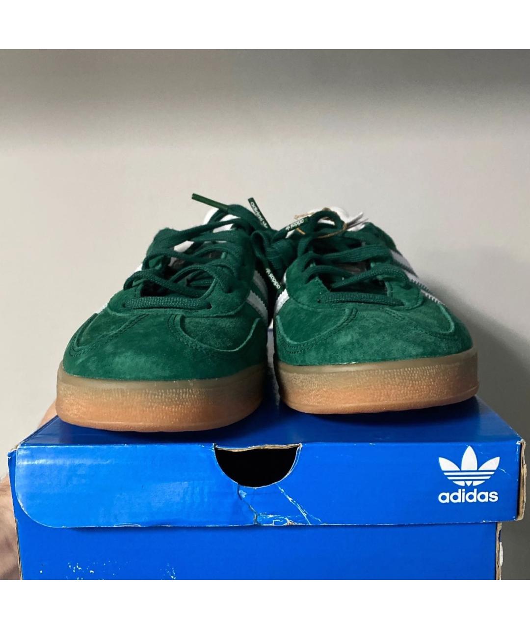 ADIDAS Зеленые замшевые кеды, фото 4