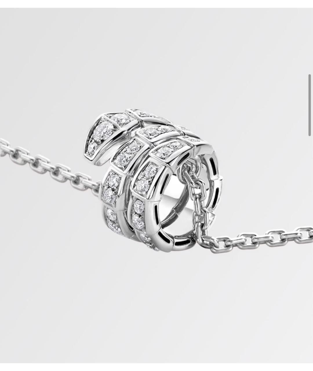 BVLGARI Серебряная подвеска из белого золота, фото 3