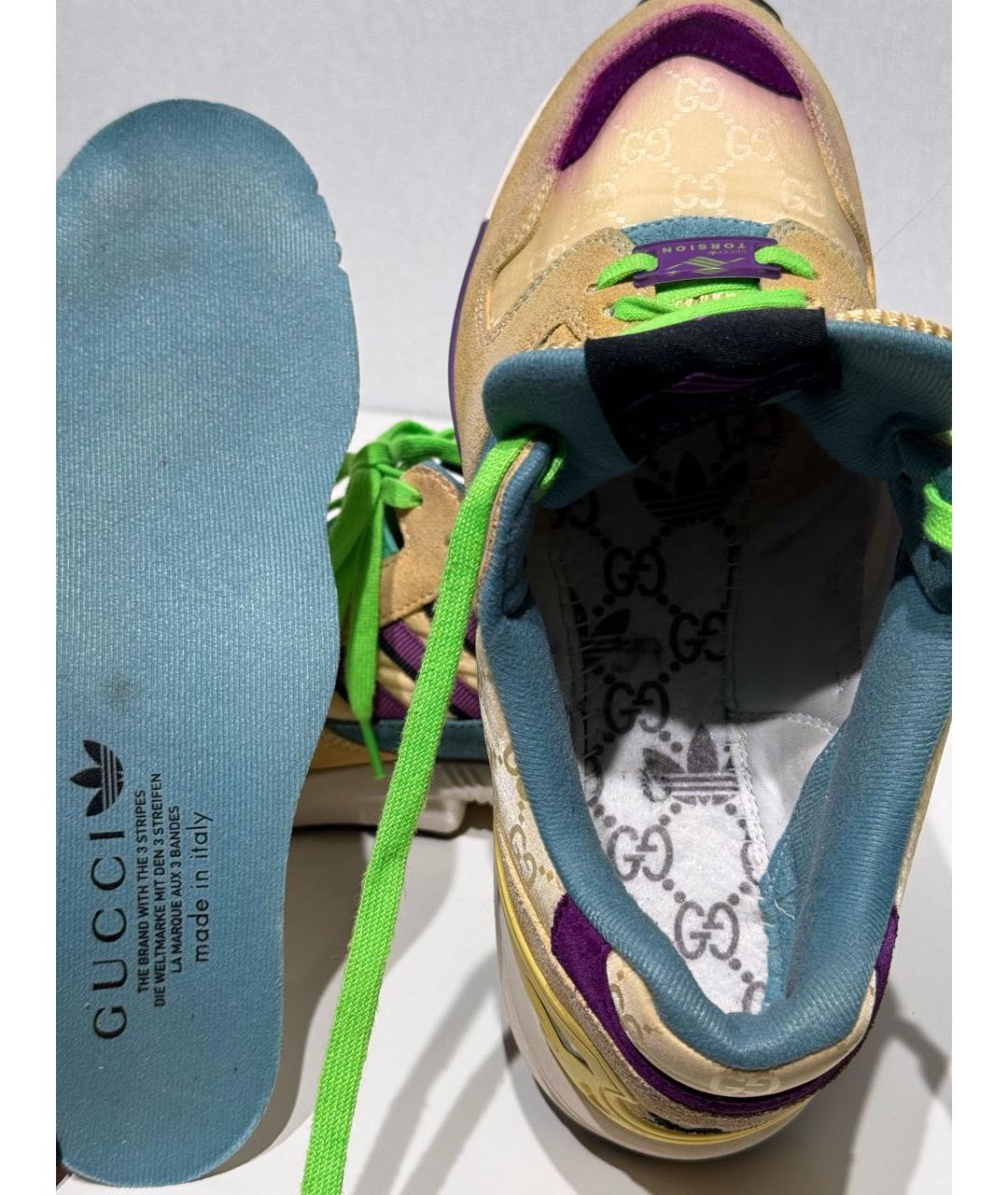 GUCCI Мульти текстильные кроссовки, фото 6