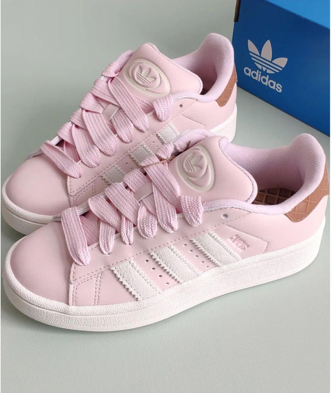 ADIDAS Розовые кеды из искусственной кожи, фото 4