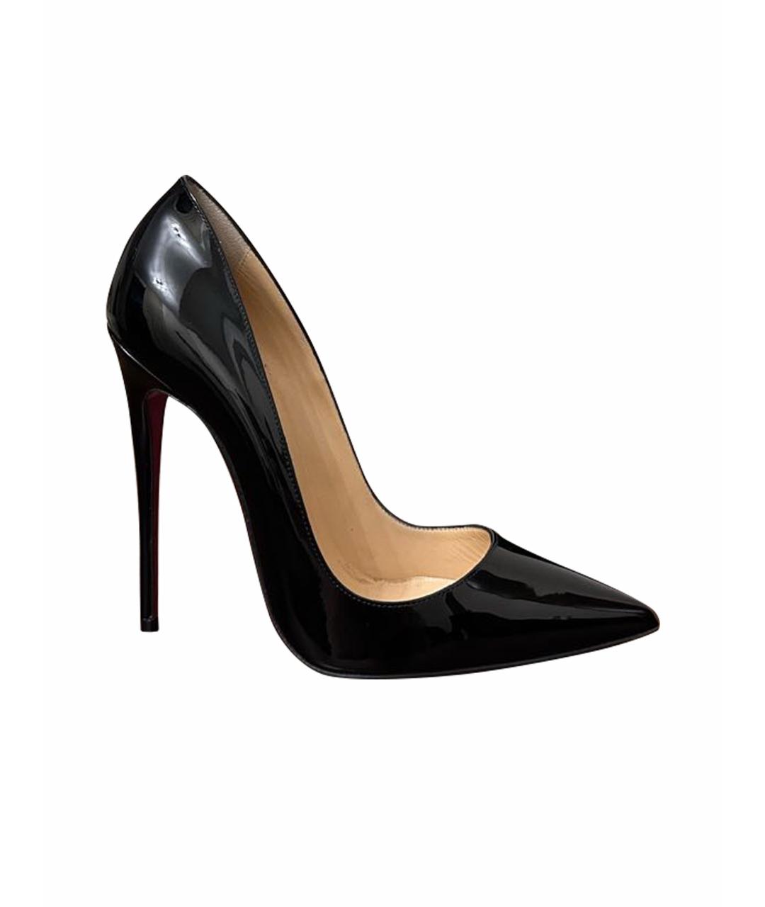 CHRISTIAN LOUBOUTIN Черные туфли из лакированной кожи, фото 1