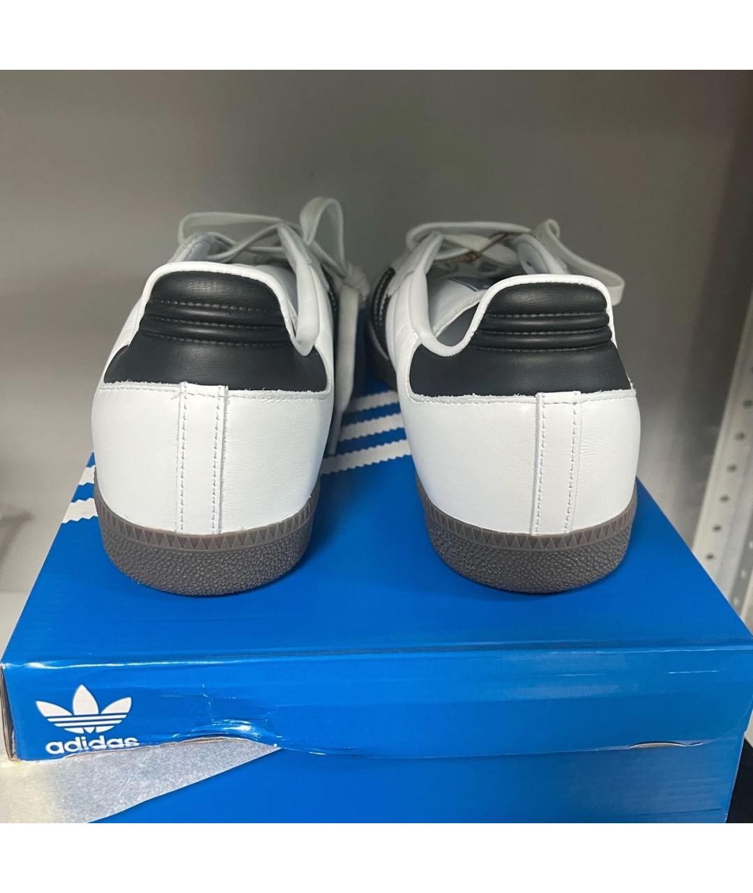 ADIDAS Белые низкие кроссовки / кеды из искусственной кожи, фото 2