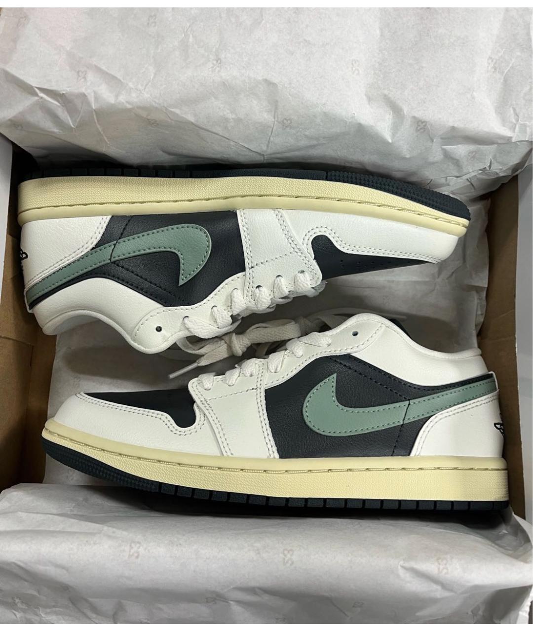 JORDAN Бежевые кроссовки из искусственной кожи, фото 3