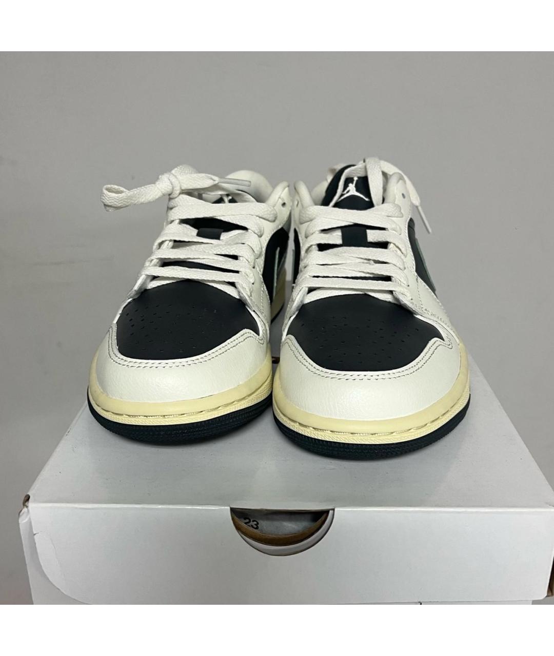 JORDAN Бежевые кроссовки из искусственной кожи, фото 4