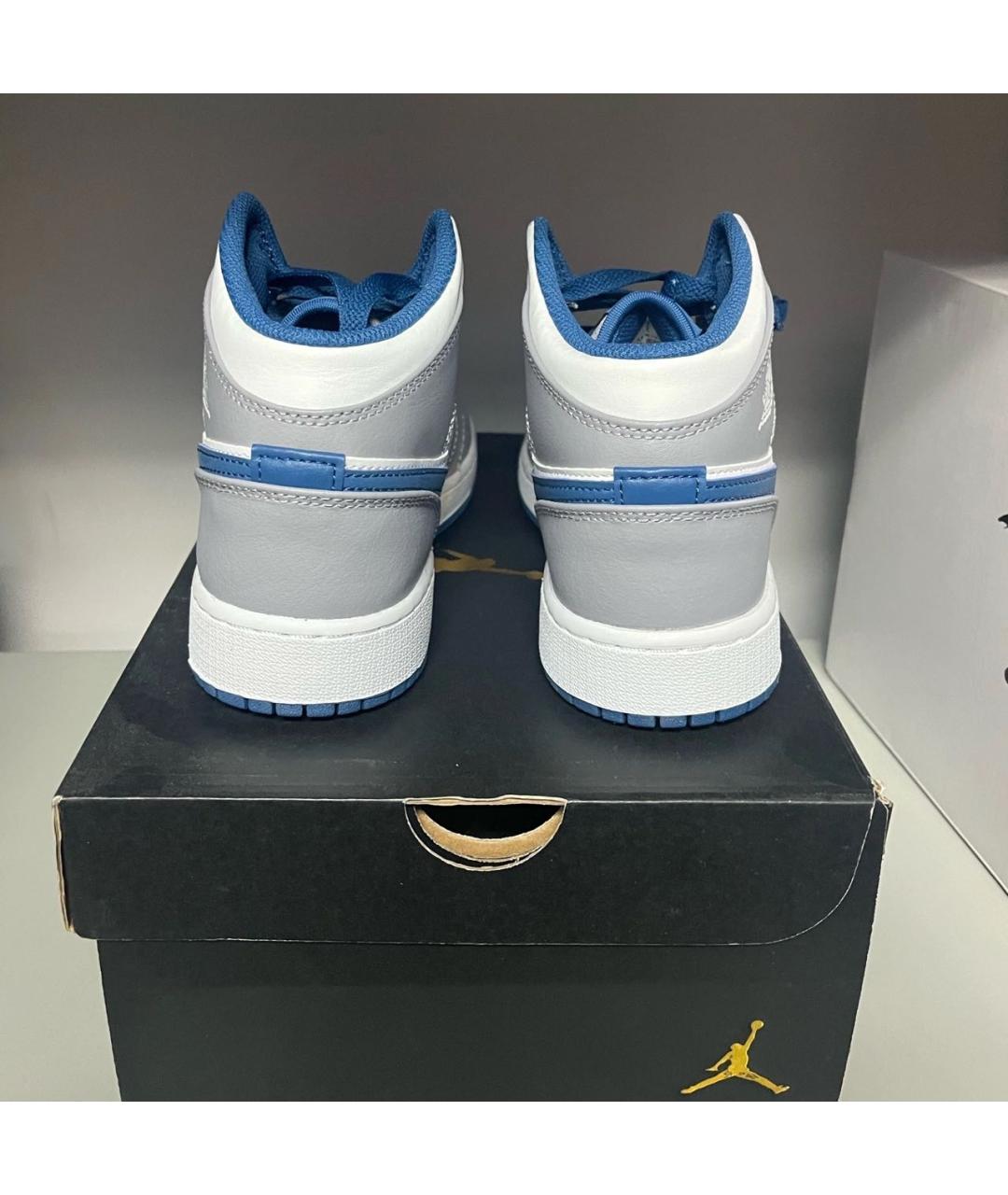 JORDAN Серые кроссовки из искусственной кожи, фото 2