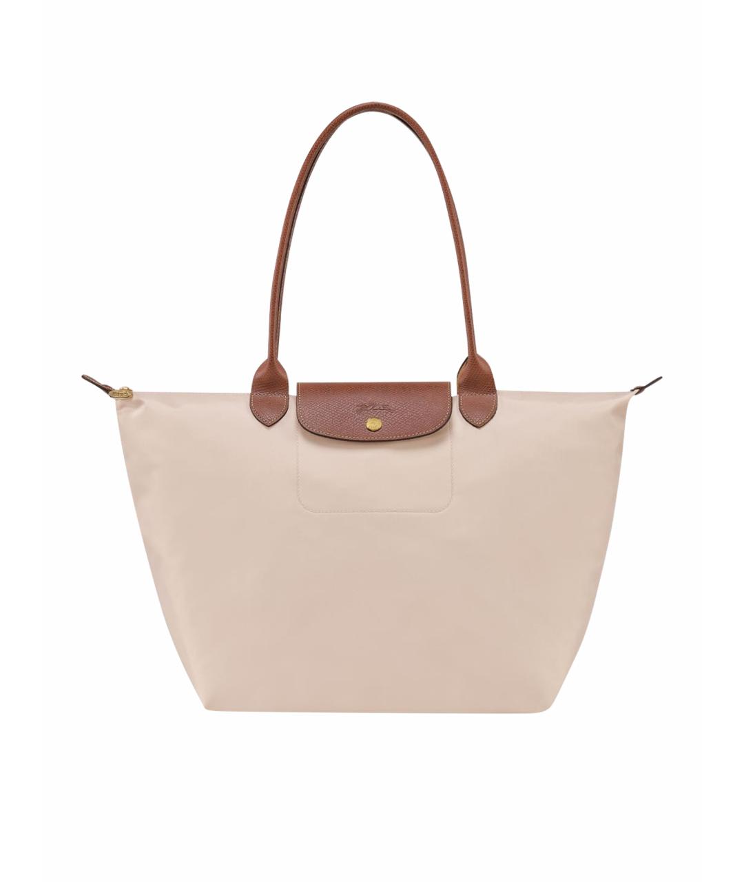 LONGCHAMP Бежевая синтетическая сумка через плечо, фото 1