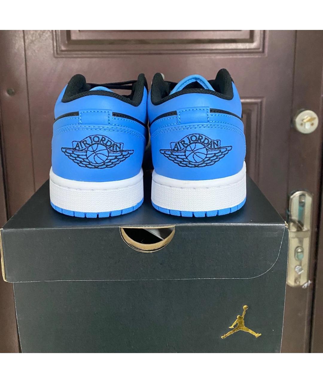 JORDAN Синие кроссовки из искусственной кожи, фото 3