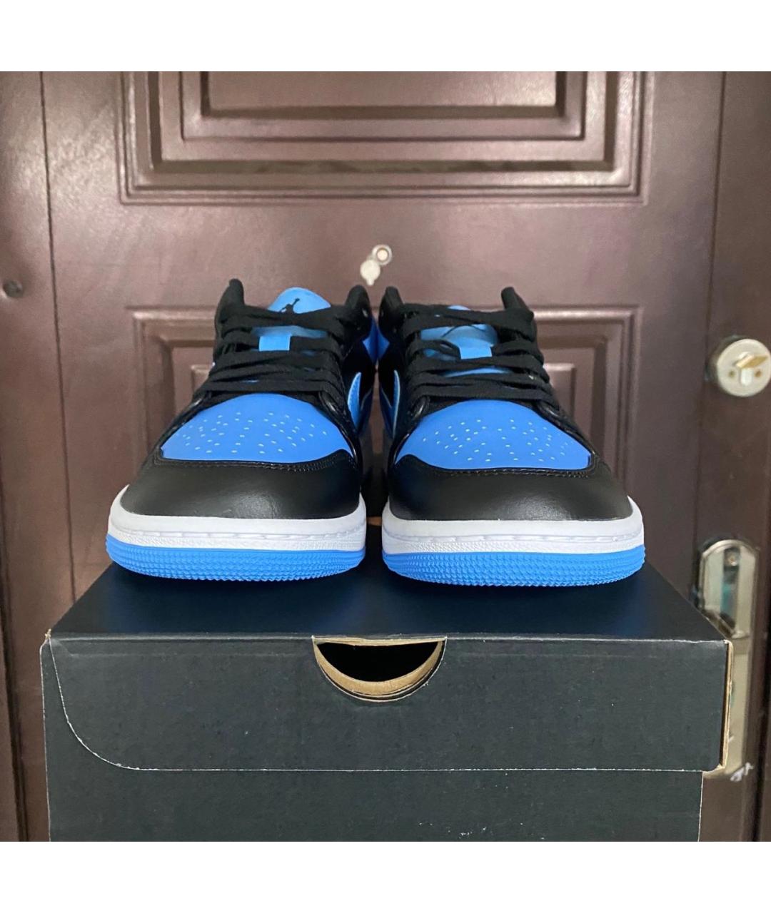 JORDAN Синие кроссовки из искусственной кожи, фото 4