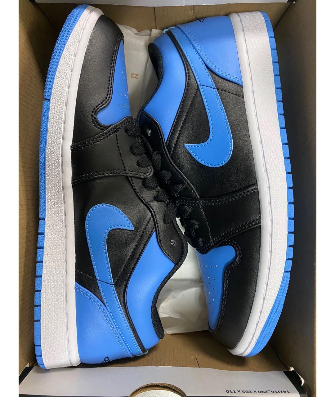 JORDAN Синие кроссовки из искусственной кожи, фото 2