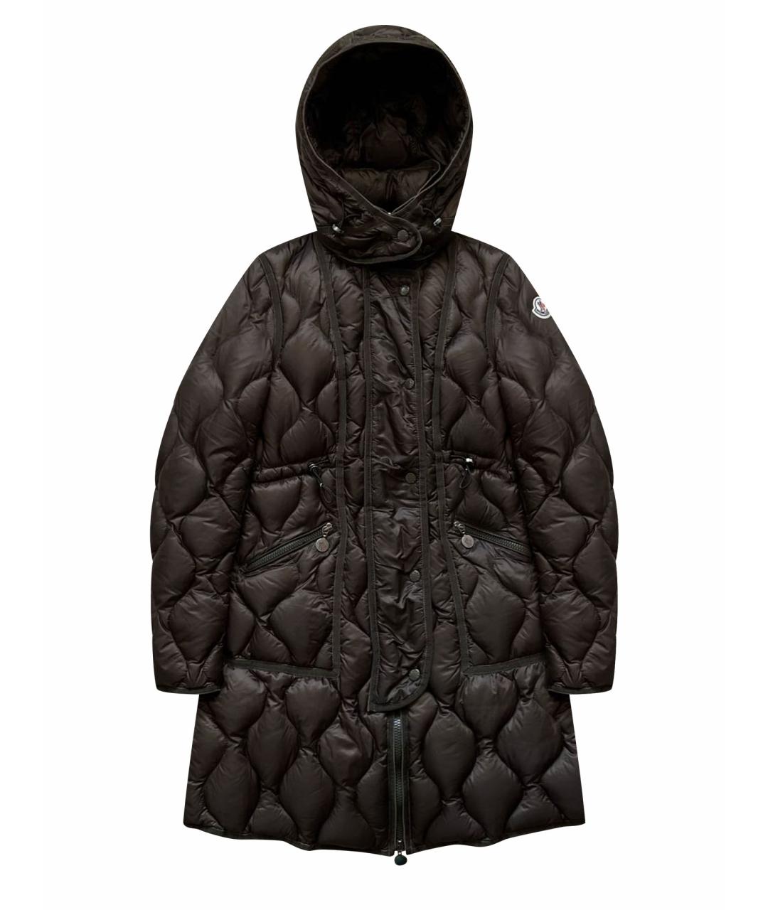 MONCLER Коричневый пуховик, фото 1