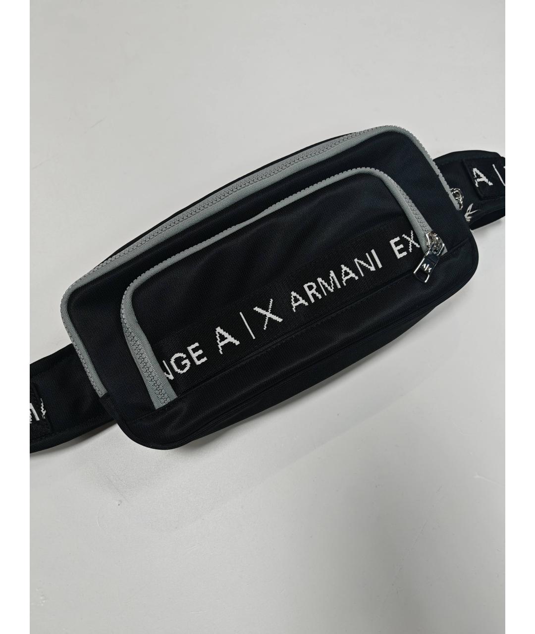 ARMANI EXCHANGE Черная поясная сумка, фото 2