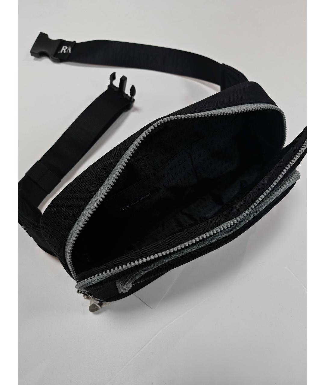 ARMANI EXCHANGE Черная поясная сумка, фото 4