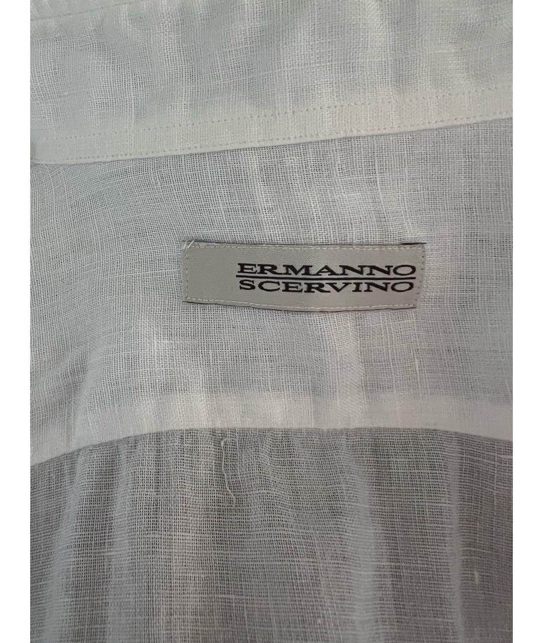 ERMANNO SCERVINO Белая льняная рубашка, фото 6