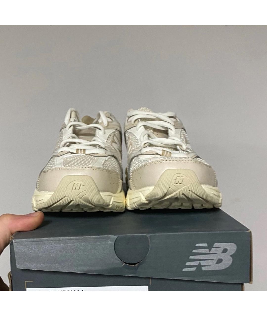 NEW BALANCE Бежевые кроссовки из искусственной кожи, фото 5