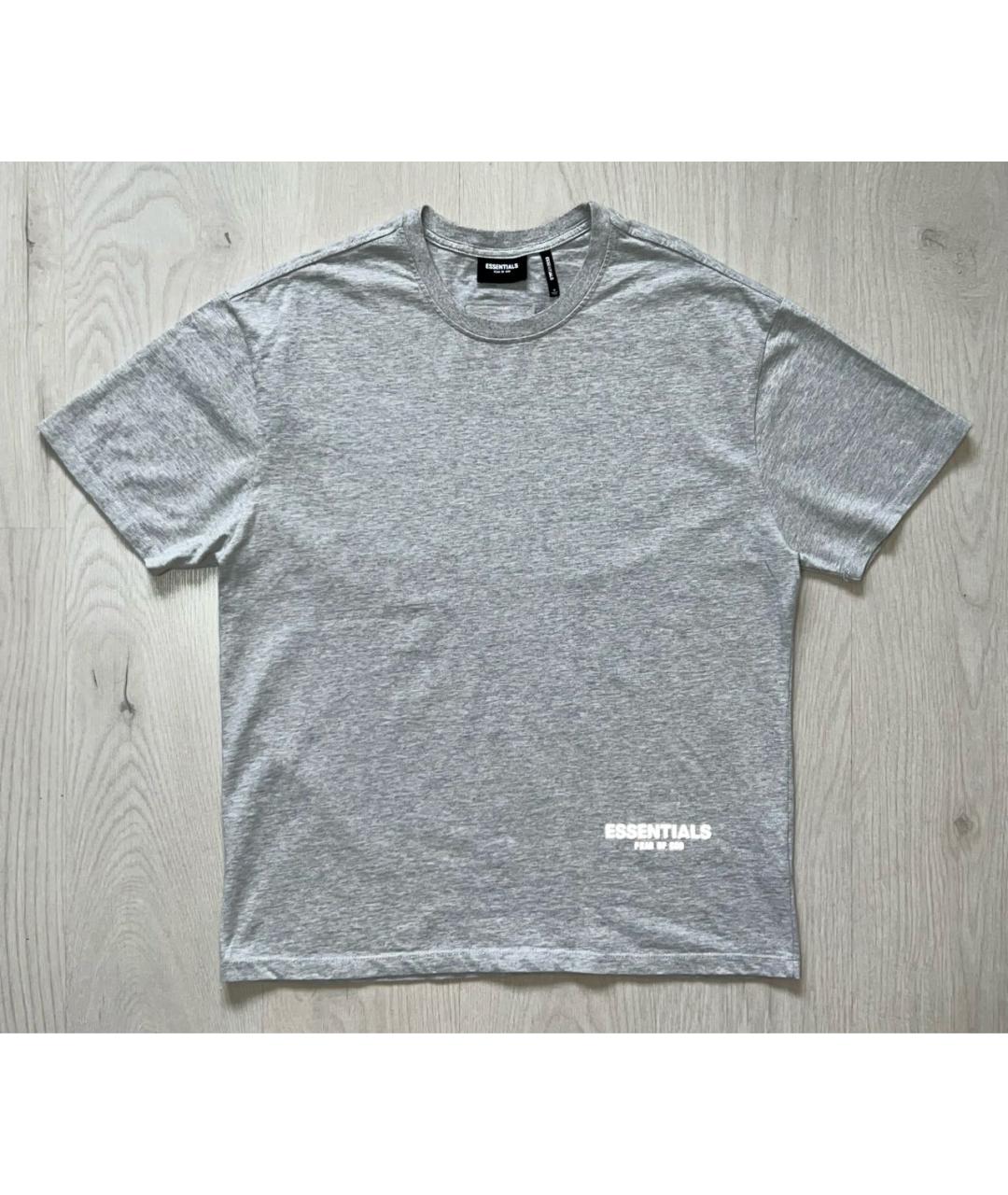 FEAR OF GOD ESSENTIALS Серая хлопковая футболка, фото 7