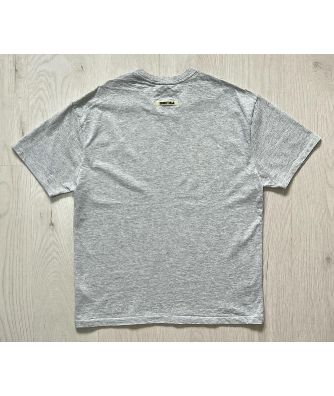 FEAR OF GOD ESSENTIALS Серая хлопковая футболка, фото 2