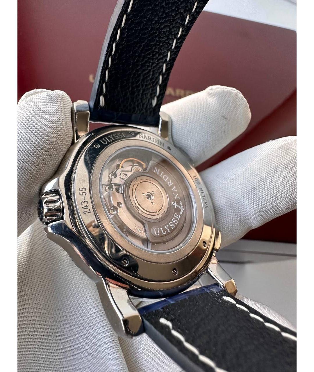 Ulysse Nardin Серебряные металлические часы, фото 6