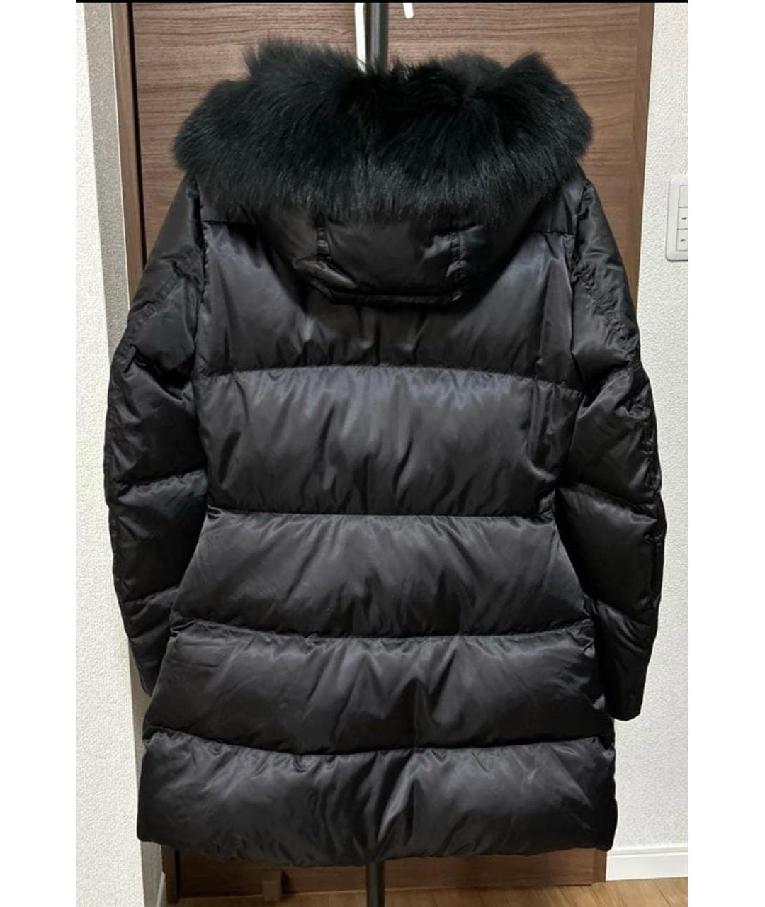 PRADA Черный полиэстеровый пуховик, фото 3