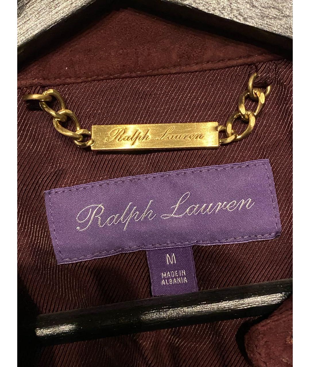 RALPH LAUREN PURPLE LABEL Бордовая кэжуал рубашка, фото 5