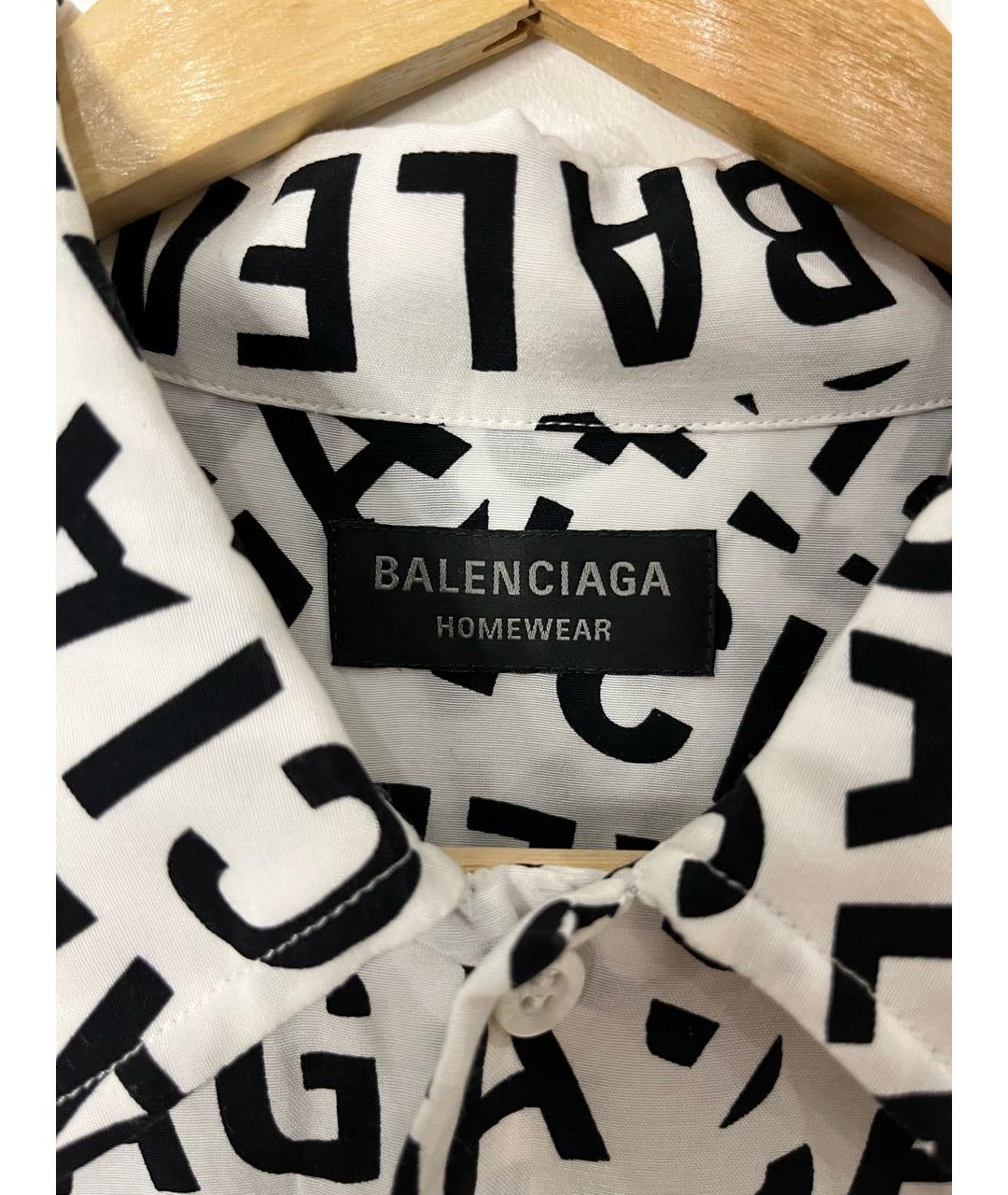 BALENCIAGA Белая вискозная рубашка, фото 4