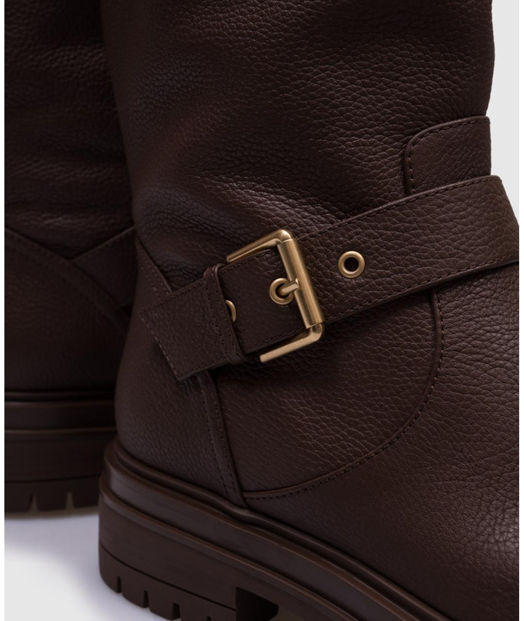 GIANVITO ROSSI Коричневые кожаные сапоги, фото 4