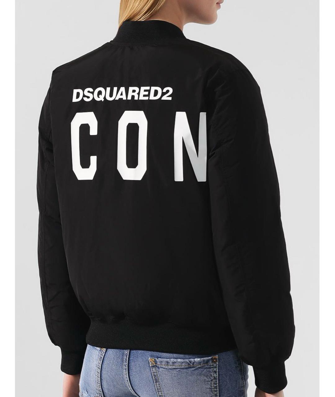 DSQUARED2 Черный пуховик, фото 4