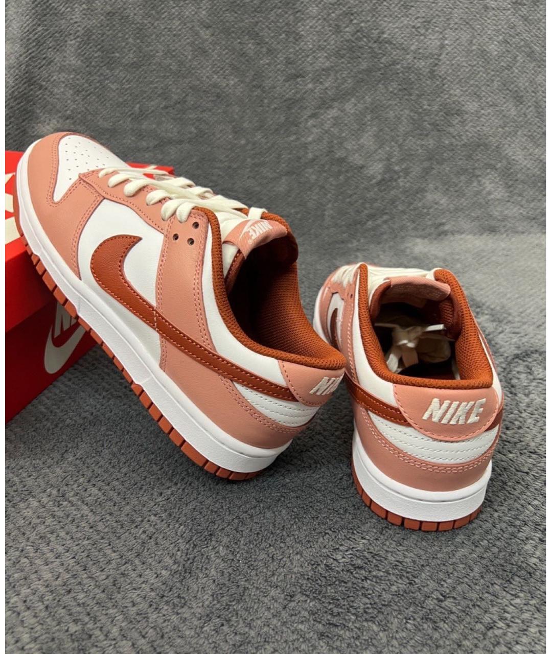 NIKE Красные кроссовки из искусственной кожи, фото 4