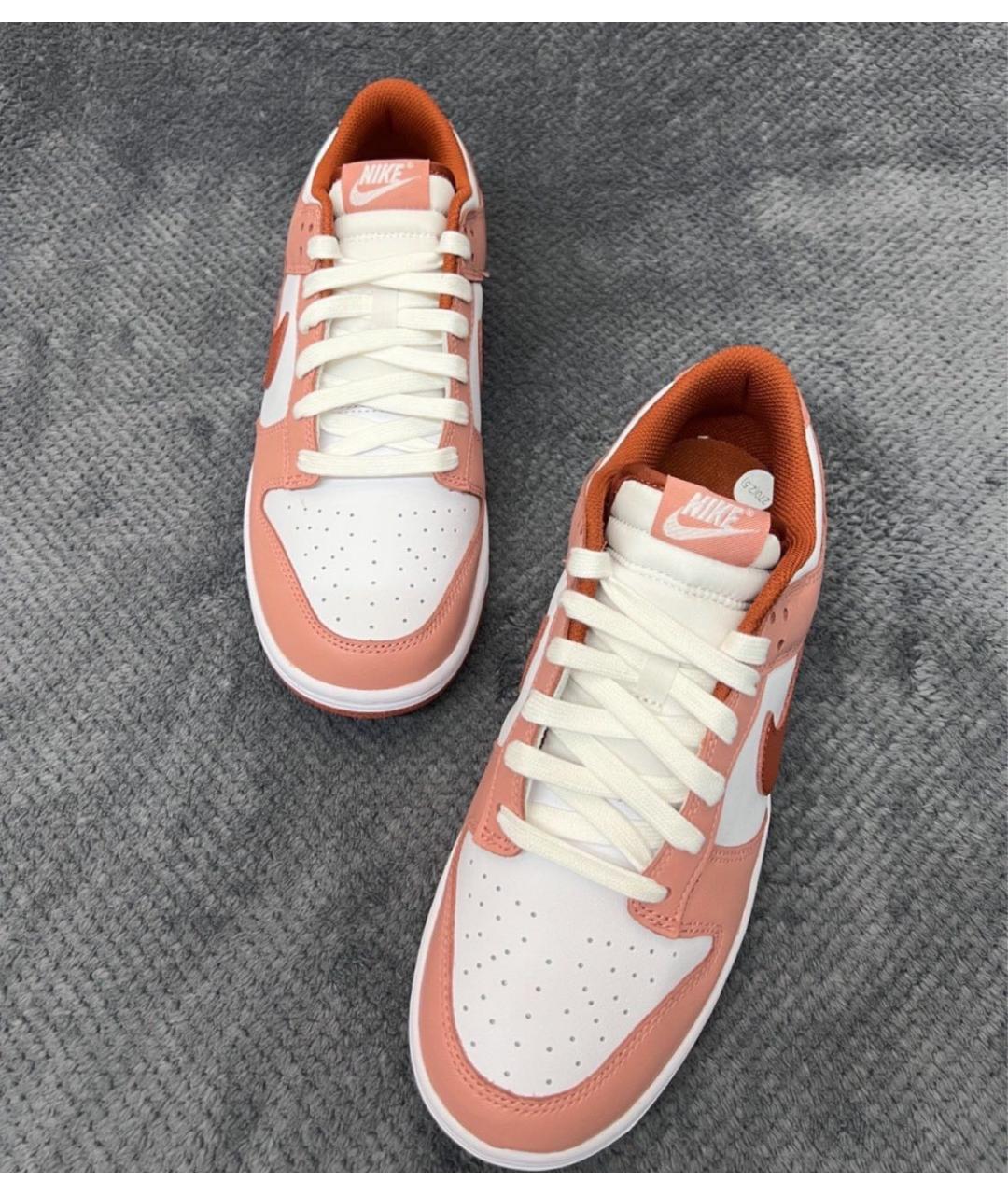 NIKE Красные кроссовки из искусственной кожи, фото 2