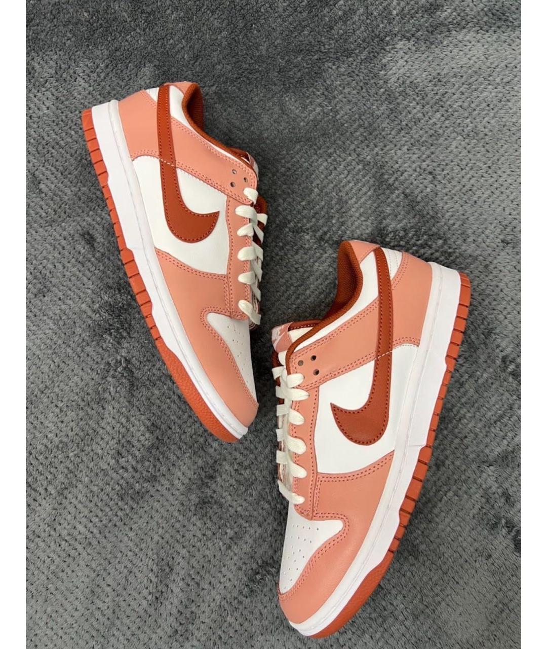 NIKE Красные кроссовки из искусственной кожи, фото 5