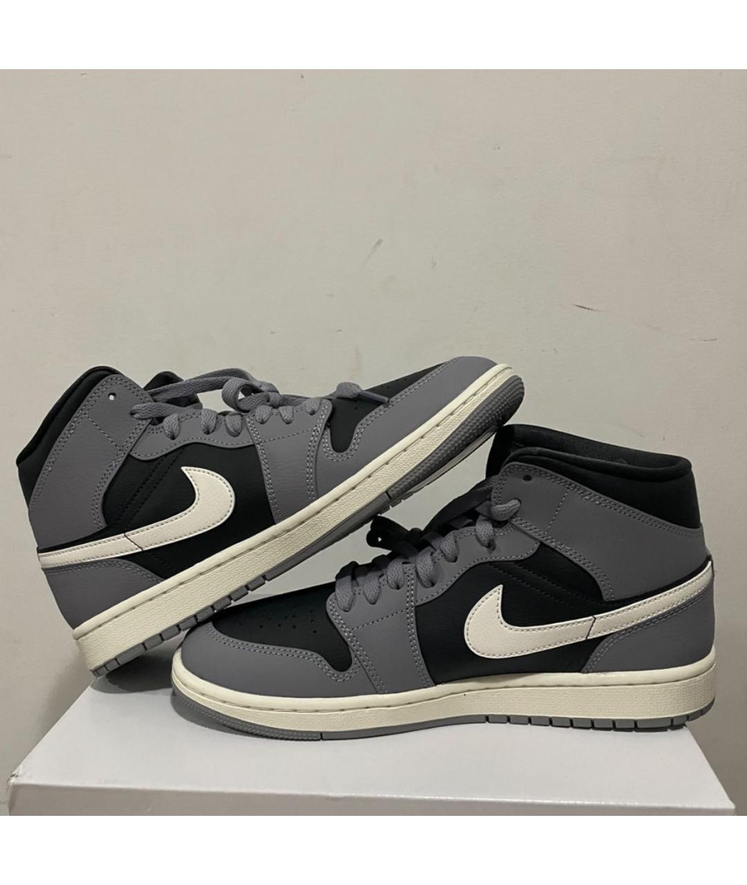 JORDAN Серые кроссовки из искусственной кожи, фото 2