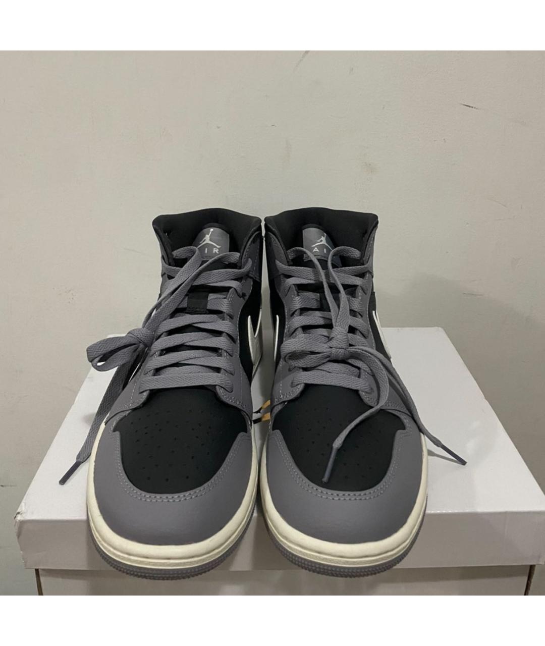 JORDAN Серые кроссовки из искусственной кожи, фото 4