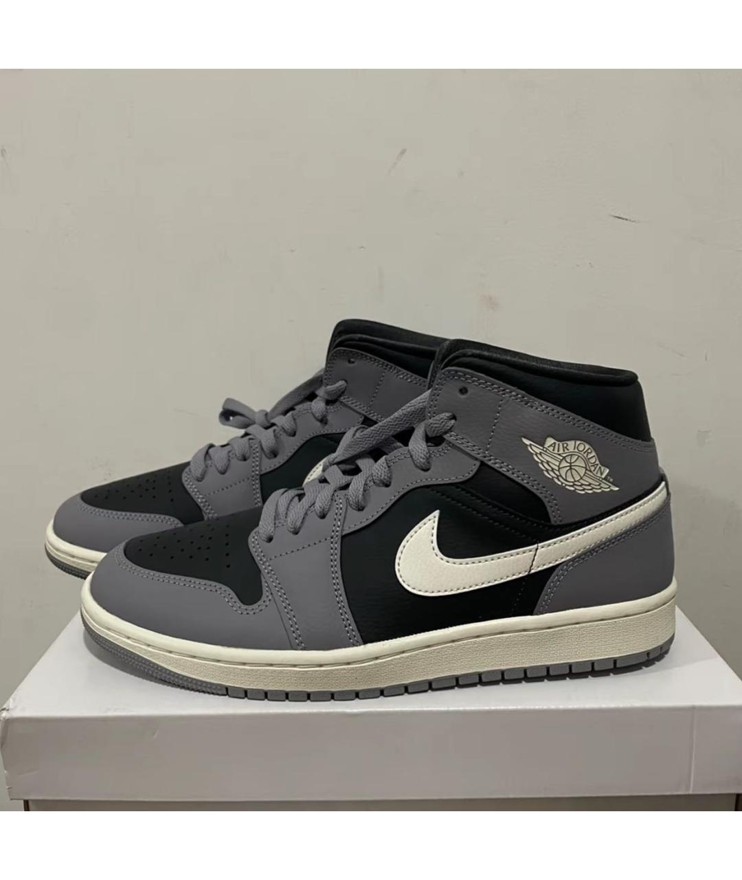 JORDAN Серые кроссовки из искусственной кожи, фото 5