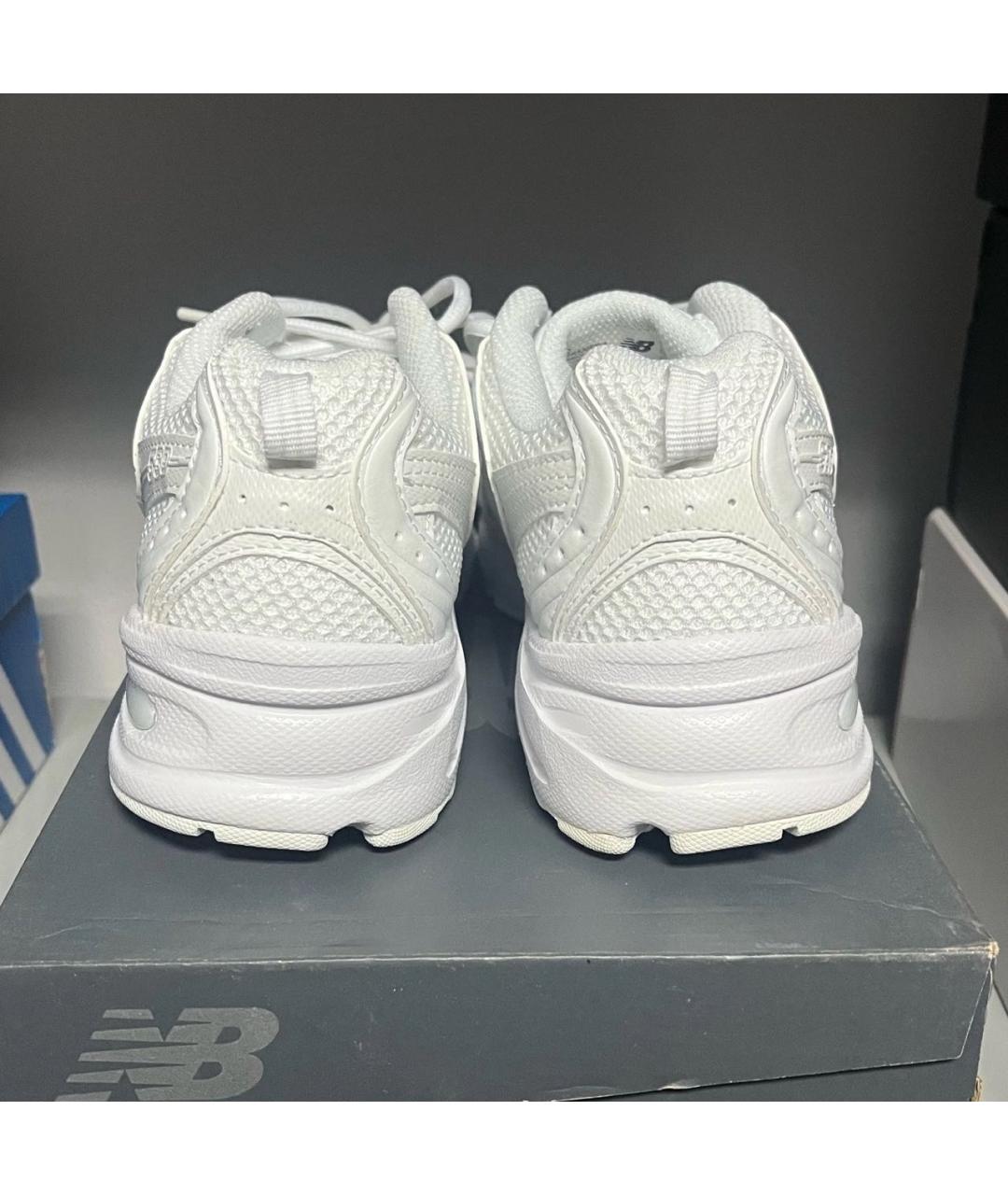 NEW BALANCE Белые кроссовки из искусственной кожи, фото 2