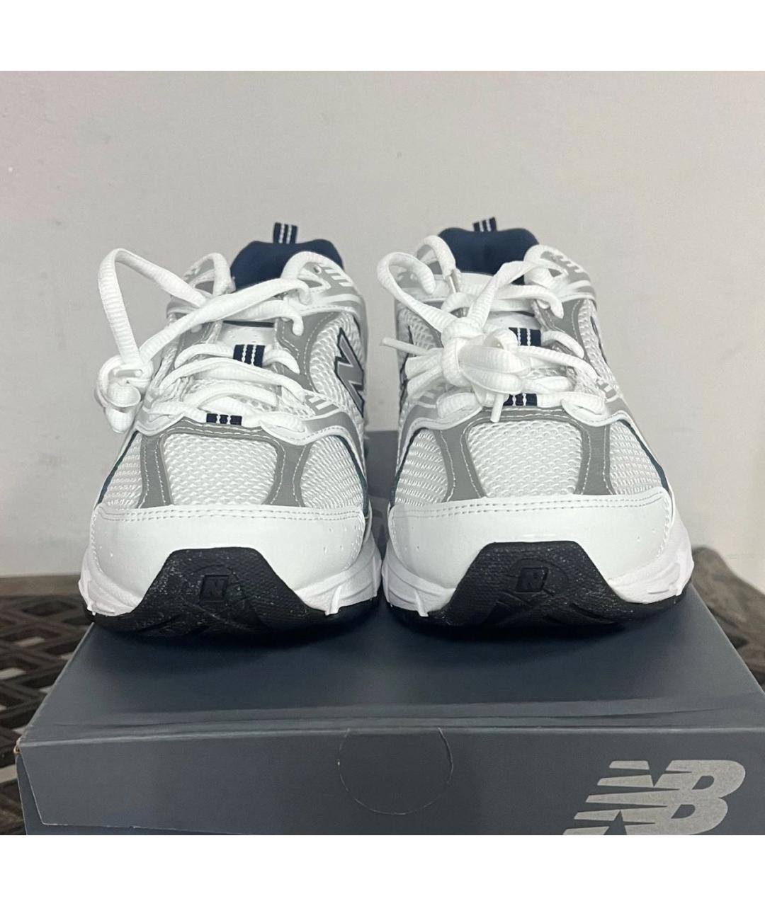 NEW BALANCE Серебряные кроссовки из искусственной кожи, фото 2