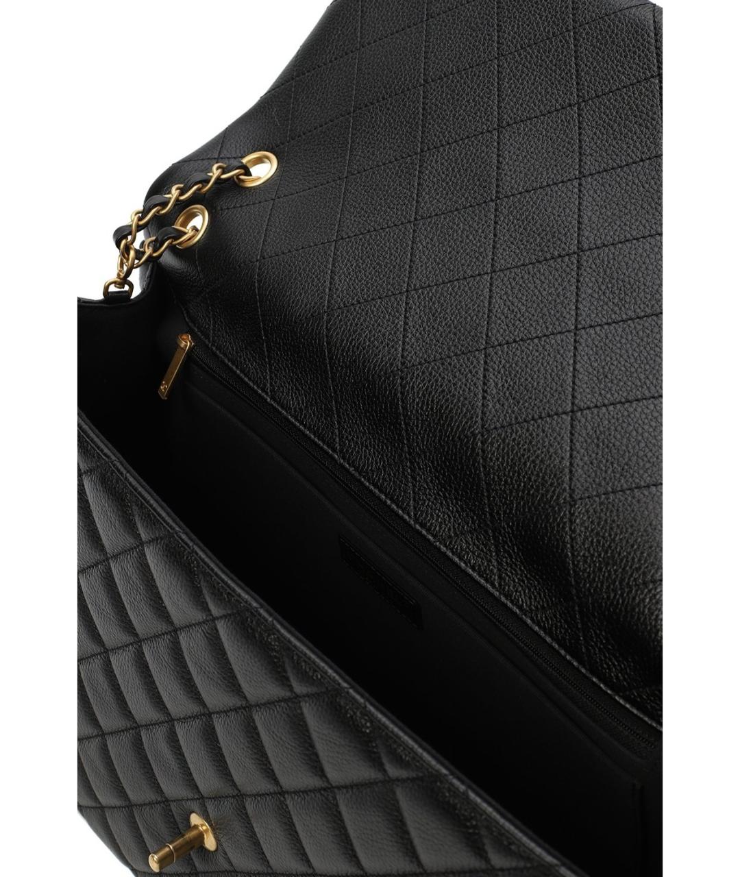 CHANEL Черная кожаная сумка тоут, фото 4