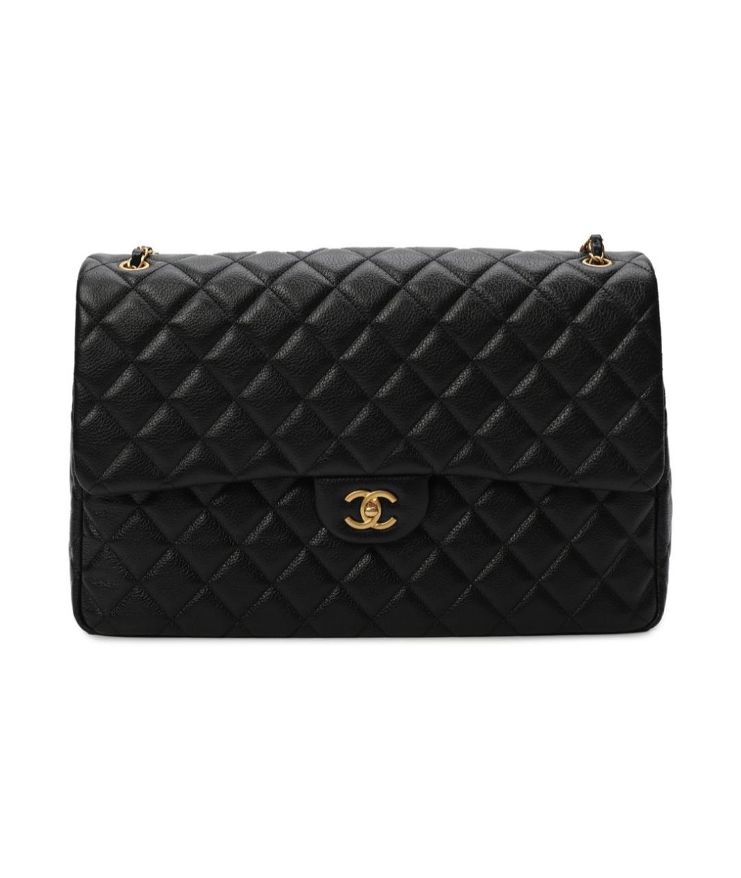 CHANEL Черная кожаная сумка тоут, фото 2