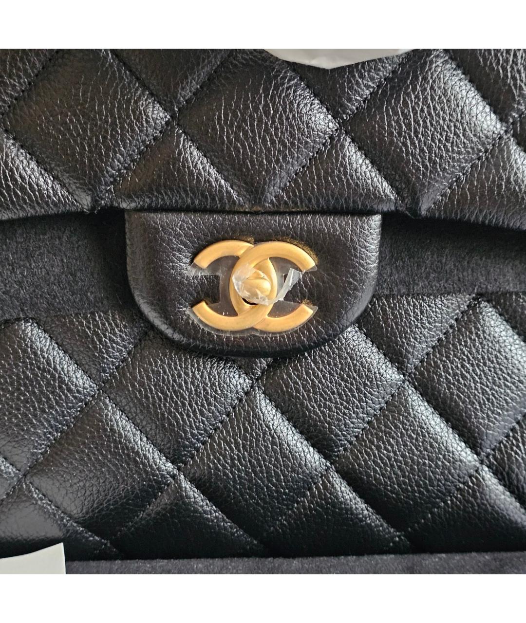 CHANEL Черная кожаная сумка тоут, фото 6