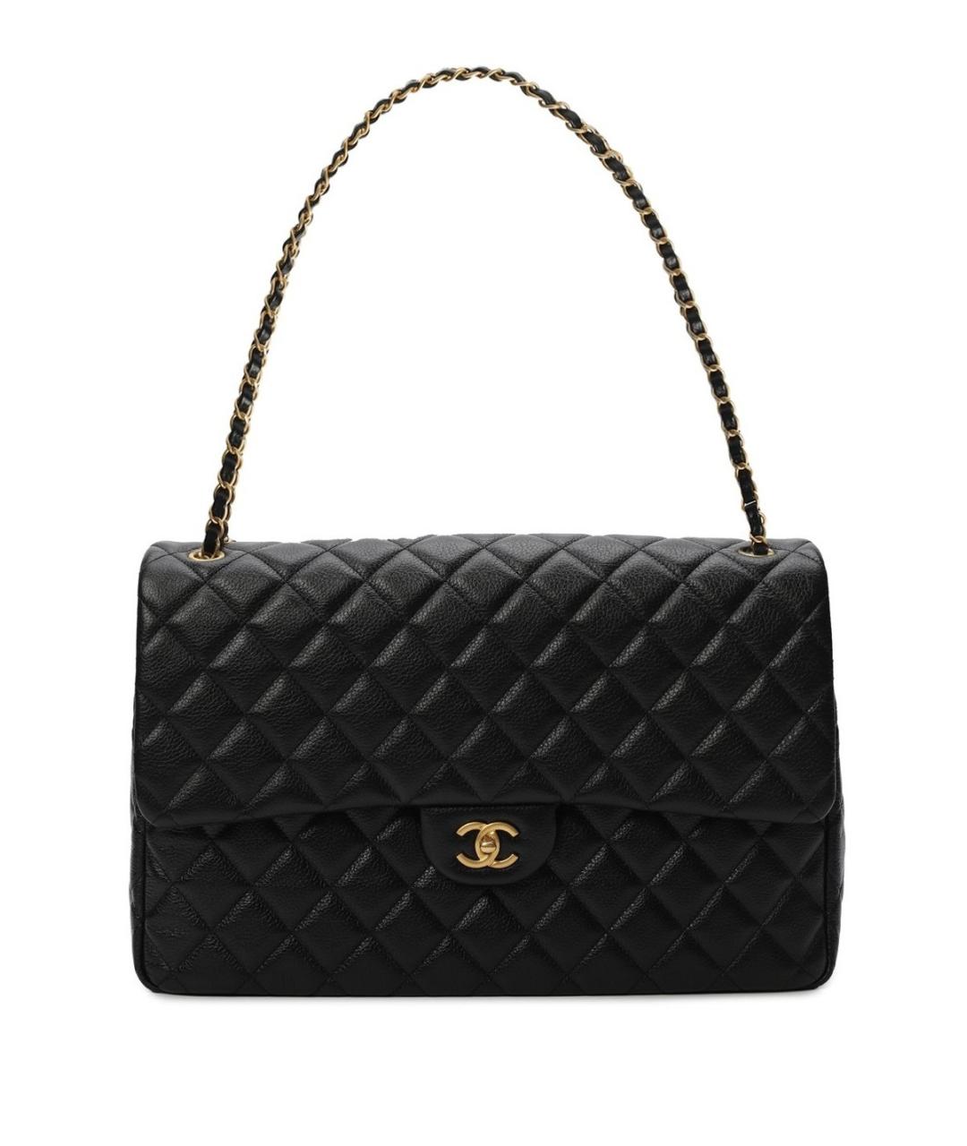 CHANEL Черная кожаная сумка тоут, фото 1