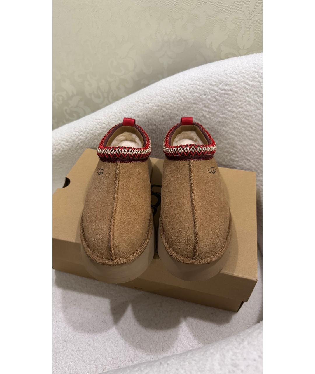 UGG AUSTRALIA Коричневые замшевые ботинки, фото 2