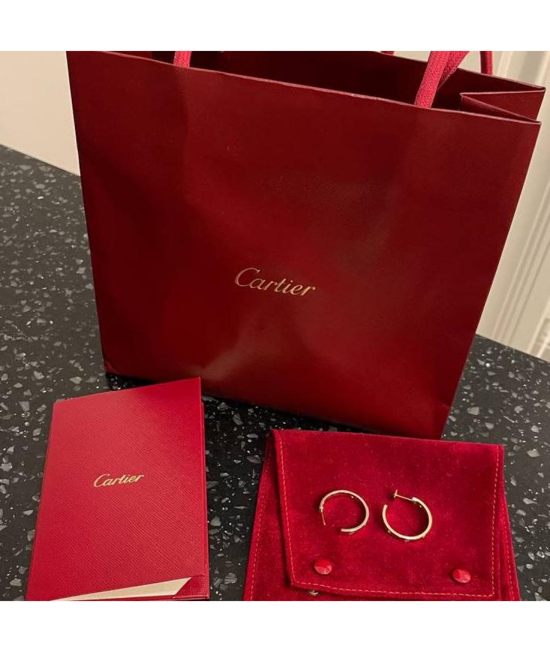 CARTIER Золотые серьги из желтого золота, фото 4