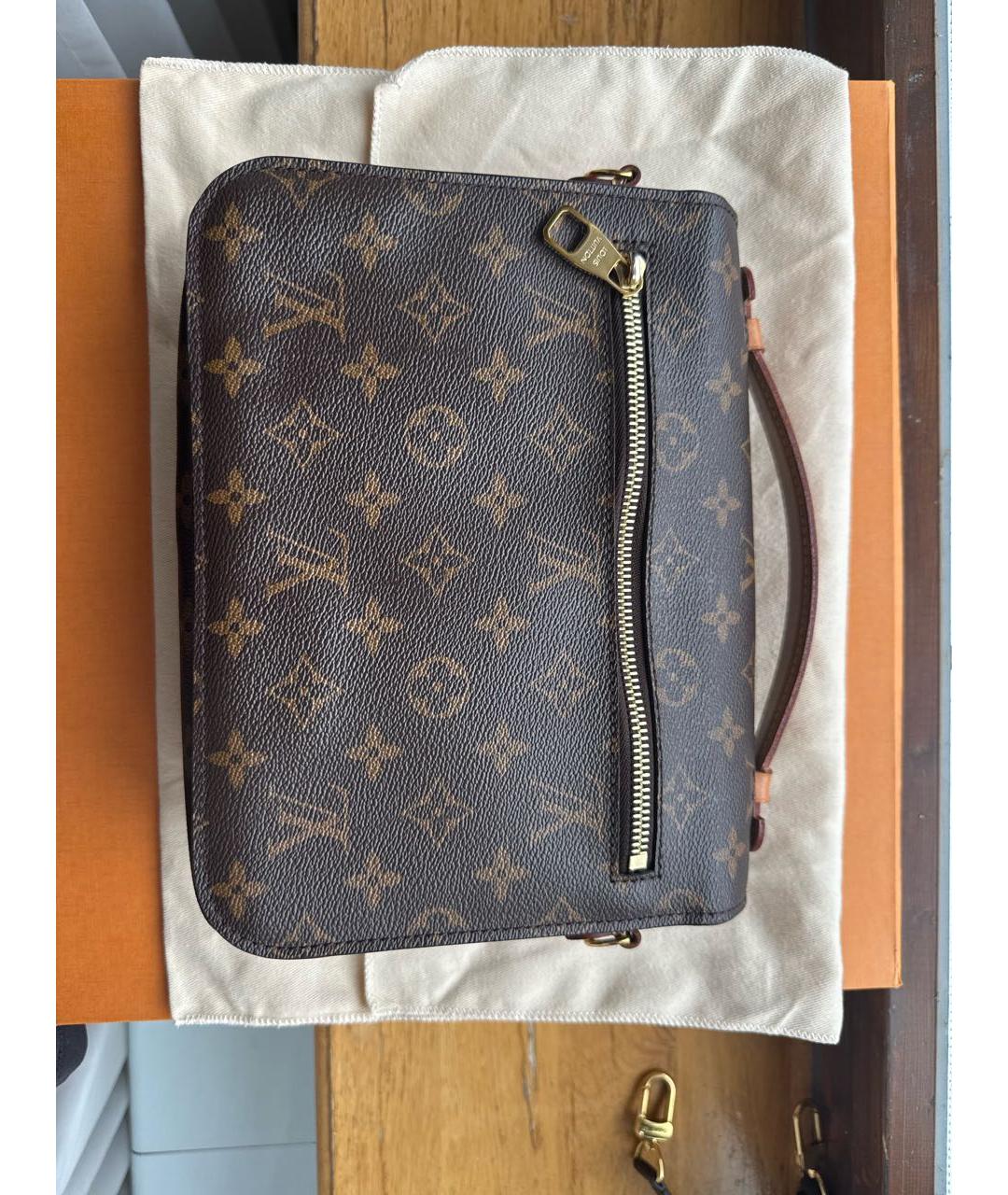 LOUIS VUITTON Коричневая сумка через плечо, фото 3