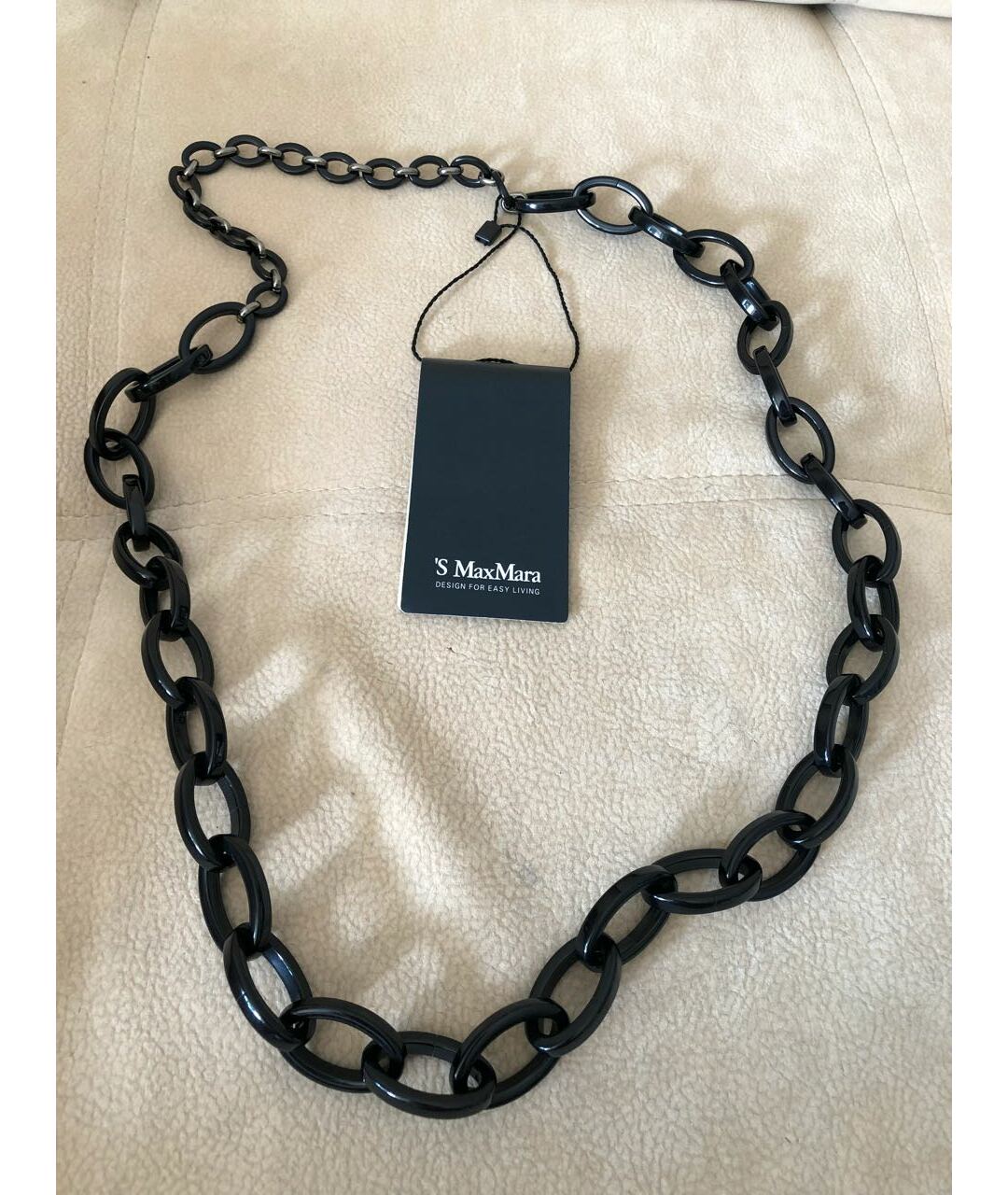 'S MAX MARA Черное пластиковое колье, фото 4